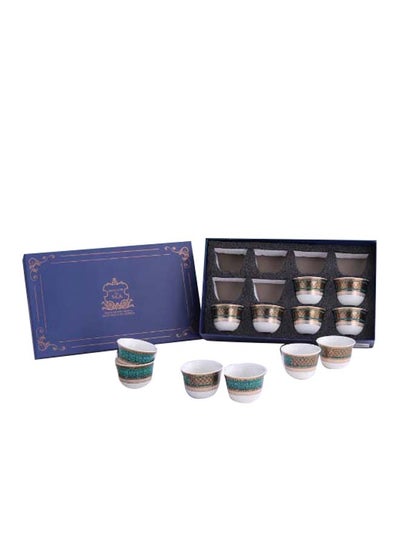 Buy 12-Piece Cawa Cup Set Gold in UAE