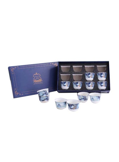 Buy 12-Piece Cawa Cup Set Blue in UAE