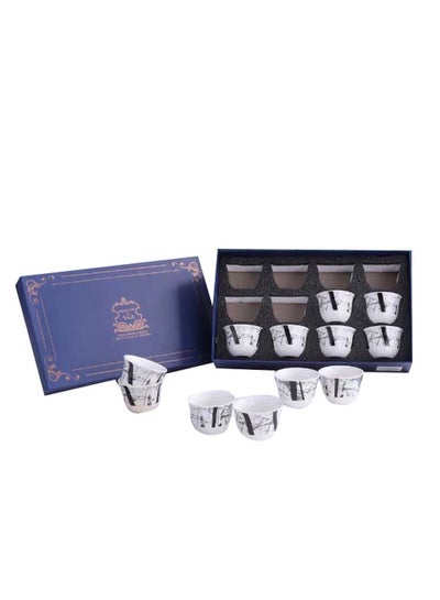 Buy 12-Piece Cawa Cup Set White in UAE