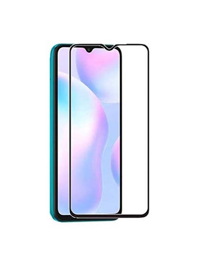 Buy Tempered Glass Screen Protector With 9H hardness For Redmi 9A / 9C Black in Saudi Arabia