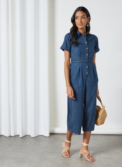 blue military jumpsuit