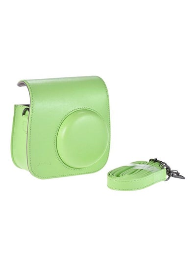 Buy PU Instant Camera Case Bag With Strap For Fujifilm Instax Mini 9/8/8+/8s Lime Green in Saudi Arabia