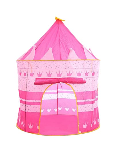 Buy High-Quality, Portable And Foldable Castle Tent House For Toddlers, Pink 105x105x135cm in Saudi Arabia