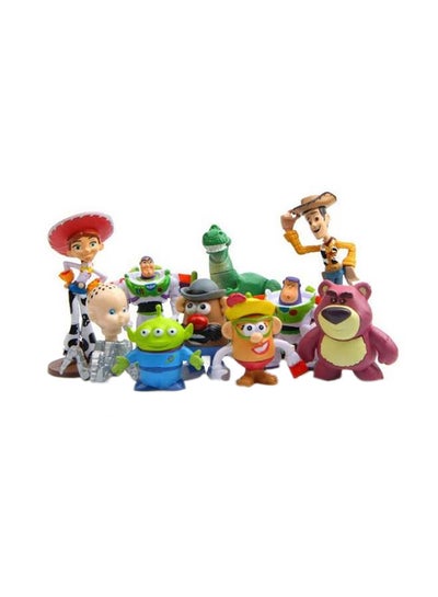 اشتري 10-Piece Disney Toy Story Collectible Pvc Action Figure Model Playset For Kids cm في السعودية