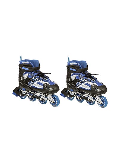 Buy Top Gear TG-9006 Skate Shoes With Lightning Wheels And Safety Accessories Set Blue/Black/Grey in Saudi Arabia