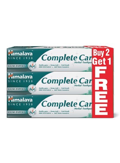 Buy Complete Care Herbal Toothpaste Set Pack Of 3 Multicolor 100ml in UAE