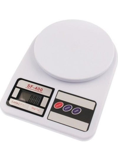 Buy Digital Kitchen Scale White/Black 24.5x3.5x17cm in Saudi Arabia