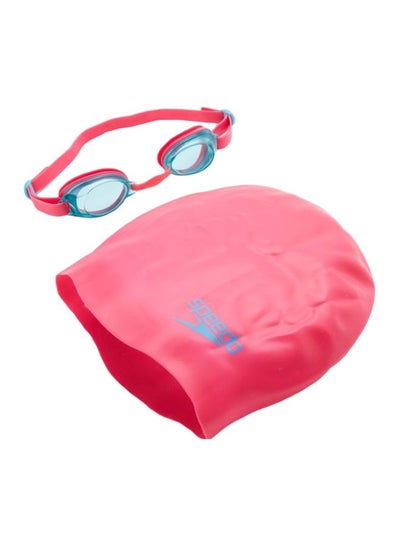 Buy Hydrodynamic Swimming Cap With Goggle in UAE