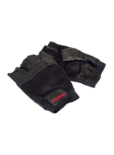 Buy Leather Weight Lifting Gloves L in UAE
