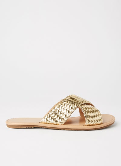 Buy Lassy Di Braided Sandals Gold in Egypt