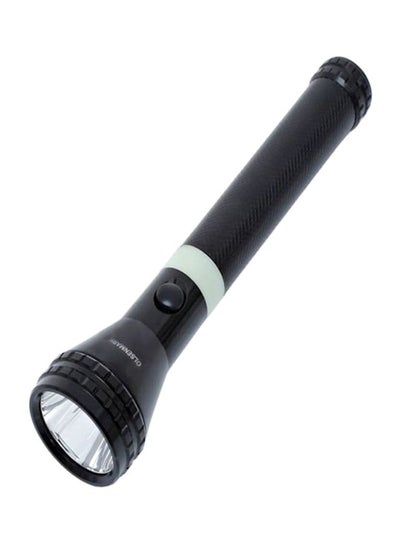 Buy Rechargeable LED Flashlight Black 210mm in Saudi Arabia