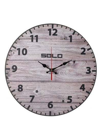 Buy B437 Modern Wooden Wall Clock MultiColour 40cm in Egypt