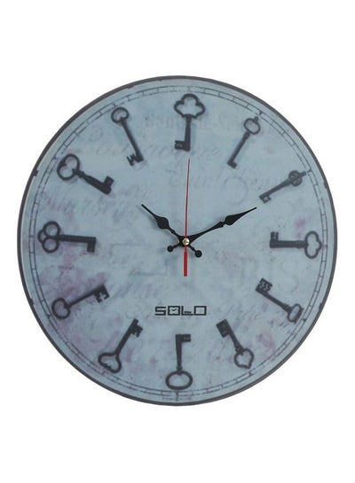 Buy B504 Modern Wooden Wall Clock Black 40cm in Egypt