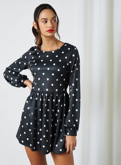 Buy Polka-Dot Jersey Dress Multi in Egypt