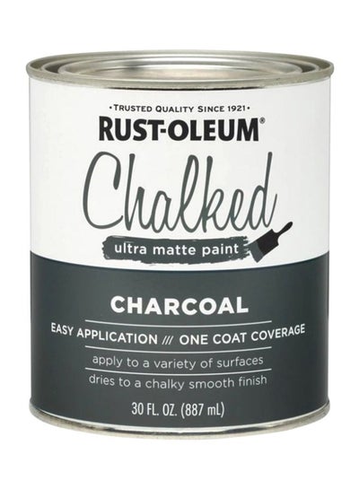 Buy Ultra Matte Interior Chalked Paint Charcoal 887ml in UAE