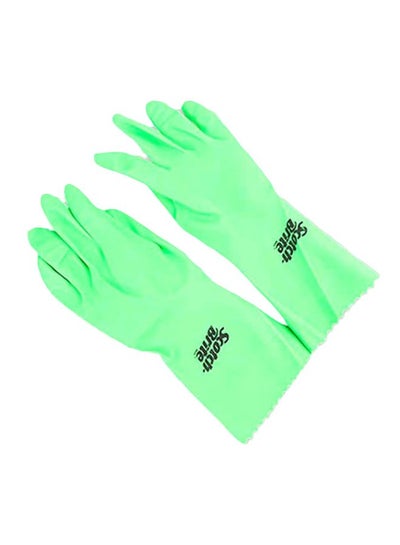 Buy Scotch-Brite All Purpose Gloves Green Medium in UAE