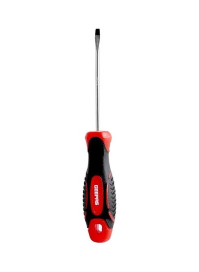 Buy Precision Screwdriver - Slotted Screwdriver with Soft Grip Rubber Insulated Ergonomic Handle - CR-V Build, Magnetic Tip and Hanging Hole for Easy Carry - Repair Tool, Long Reach, General Tools for DIY Purpose, Soft-Grip & Bi-Colored Silver/Black/Red 3x125mm in UAE