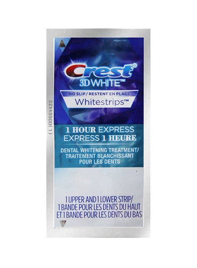 Buy 3D White Whitening Strips 1-Hour Express Pack Of 1 5x10cm in UAE