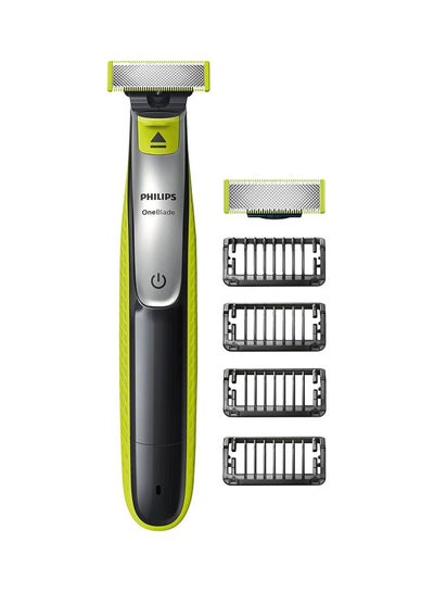 Buy OneBlade Hybrid Trimmer And Shaver Green/Black/Silver in UAE