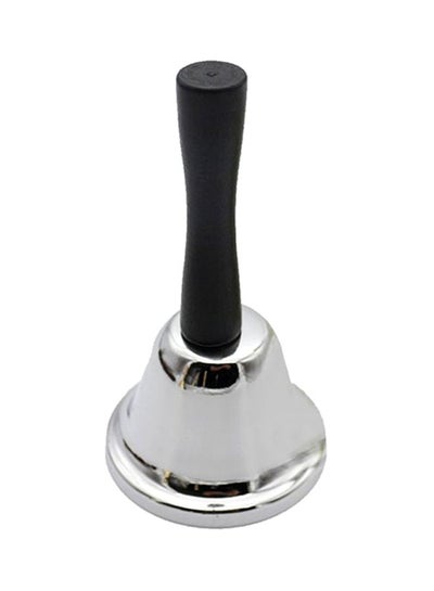 Buy Classic Metal Hand Bell Silver/Black 11.7x6.5cm in UAE