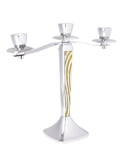 Buy Orient Candle Stick For 3 Candles Multicolour Standard Silver/Gold in UAE