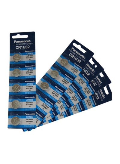 Buy 25-Piece CR1632 Lithium Battery Silver in Saudi Arabia