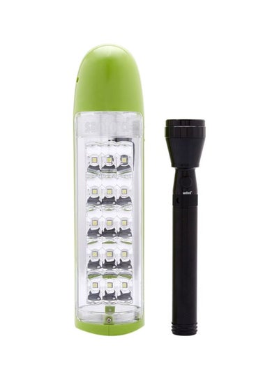 Buy Rechargeable Emergency Lantern White/Green/Black in UAE