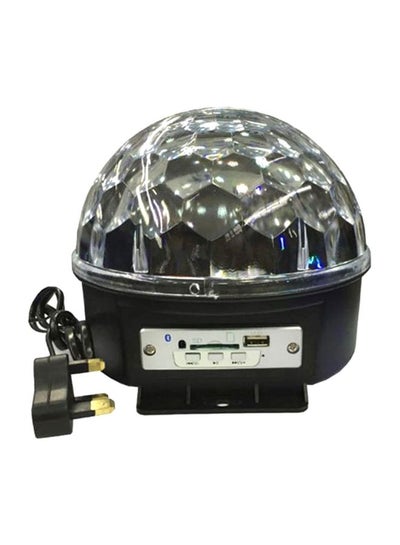 Buy LED Crystal Magic Ball Stage Light With MP3 Player, USB/SD/Bluetooth Black 16x19cm in UAE