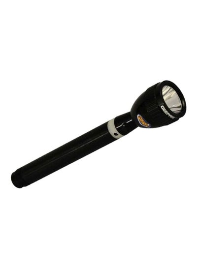 Buy Rechargeable LED Flashlight Black 7.4x34.2x30.6cm in UAE