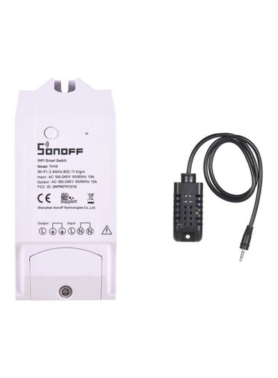 Buy 2-Piece Wireless Home Automation Kit With Cable White/Black 11.4x5.1x3.2cm in Saudi Arabia