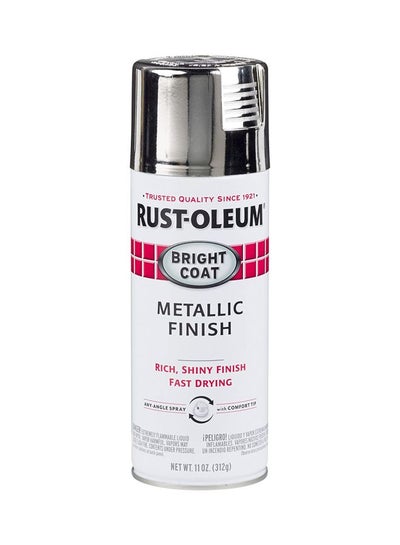 Buy Bright Coat Metallic Finish Spray Chrome 312grams in UAE