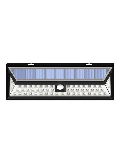 Buy 54 LED Security Solar Light White/Black 14x9cm in Saudi Arabia