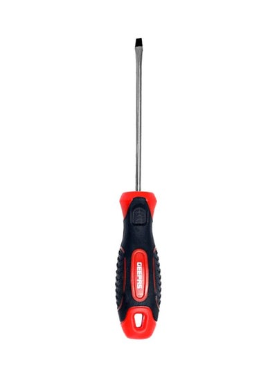 Buy Soft Grip Precision Slotted Screwdriver Silver/Black/Red 4x100millimeter in UAE