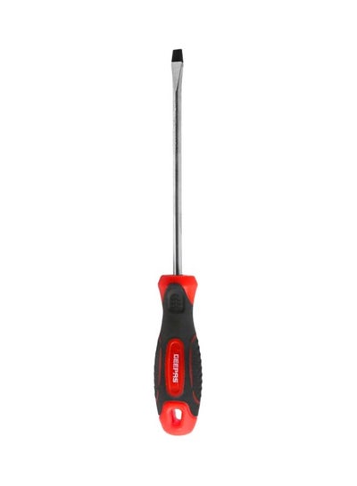 Buy Slotted Screwdriver | With Soft Grip Rubber Insulated Ergonomic Handle - CR-V Build, Magnetic Tip And Hanging Hole For Easy Carry - Bicolored - (6.5x150mm) Silver/Black/Red in UAE