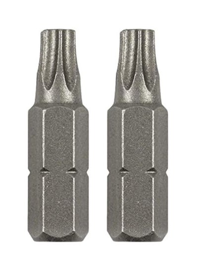 Buy 2-Piece T20 Screwdriver Bit Grey in UAE