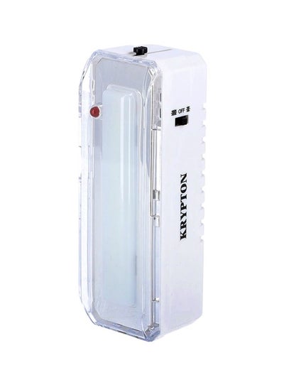Buy KNE5013 Rechargeable LED Emergency Lantern With Light Dimmer Function White 46x45x136mm in UAE
