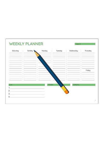 Buy To Do Weekly Planner - A4 - 52 Sheets Multicolour in Egypt