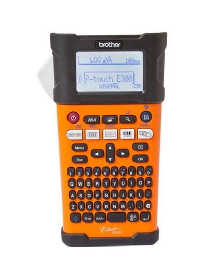 Buy Handheld Electrical Specialist Label Printer PT-E300VP 74x220cm Orange/Black in UAE