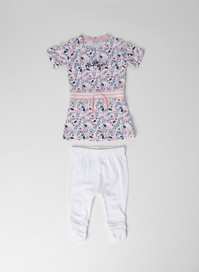 Buy Kids Floral Top and Pants Set Multicolour in UAE