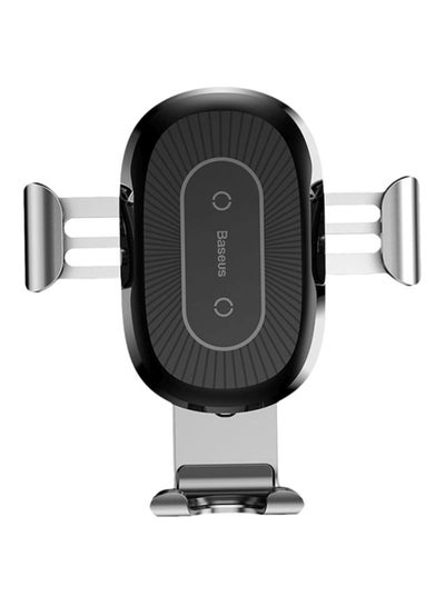 Buy Stickup Gravity Car Mount Fast Wireless Charger Black/Silver in Saudi Arabia