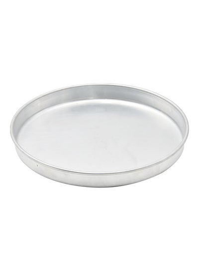 Buy Sturdy Round Tray Silver 30cm in Saudi Arabia