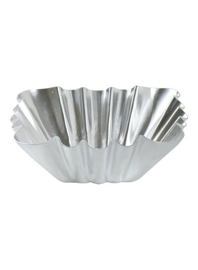 Buy Aluminium Baking Mould Silver 16x15x5cm in Saudi Arabia