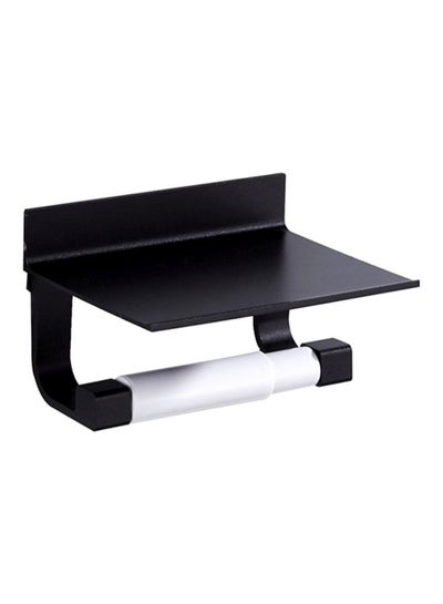 Buy Wall Mounted Tissue Smartphone Rack Black/White in Saudi Arabia