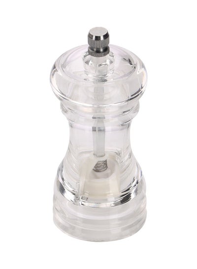 Buy Acrylic Pepper Mill With Grinder Clear 5.3x5.3x11.5cm in UAE