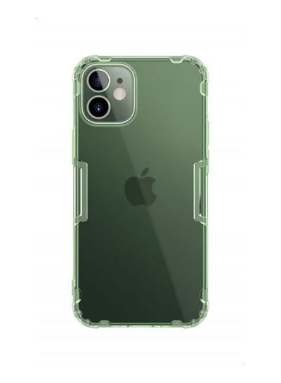 Buy Nature TPU Case For Apple iPhone 12 Mini - clear dark green in Egypt