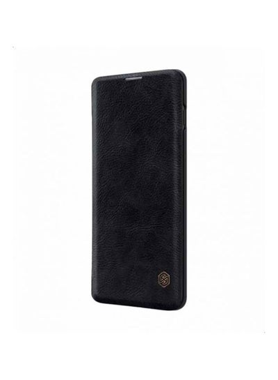 Buy Qin Flip Leather Case For Huawei P40 Lite Black in UAE