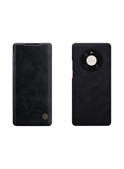 Buy Qin Flip Leather Case For Huawei Mate 40 Black in Egypt