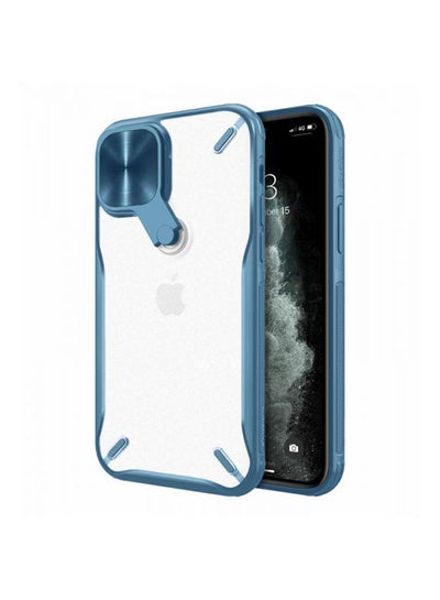 Buy Cyclops Case with a Camera Cover & Foldable Kickstand For Apple iPhone 12 Mini white blue in Egypt