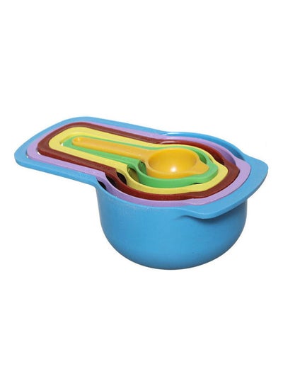 Buy Plastic Measuring Spoon Set, 6 Pieces Multi Color in Saudi Arabia