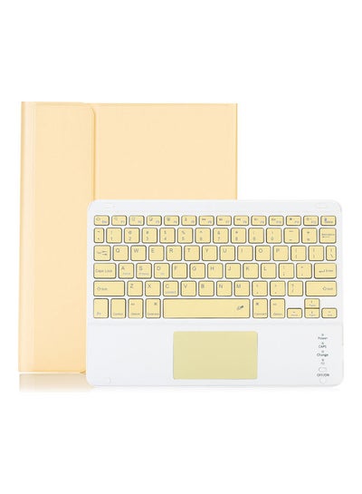 Buy Bluetooth Keyboard With Protective Case Yellow in Saudi Arabia